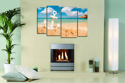 Модульная картина "Голубая лагуна"