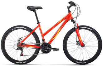 Горный велосипед Forward IRIS 26 2.0 D красный, желтый рама 17