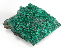 Малахит, срез полировка с одной стороны, ДР Конго (89*64*30 мм, 202 г) №27418