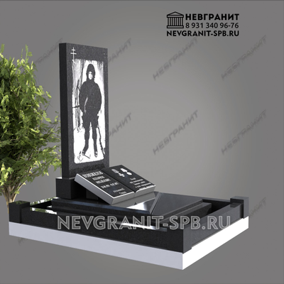 Памятник военному сво на могилу мужчине эксклюзивный  298