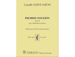 Saint-Saëns, Camille Concerto la mineur no.1 op.33 pour violoncelle et orchestre pour violoncelle et piano