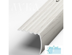 Порог-угол ПУ 04 900мм 105 дуб арктик (30*27мм)  [47754]