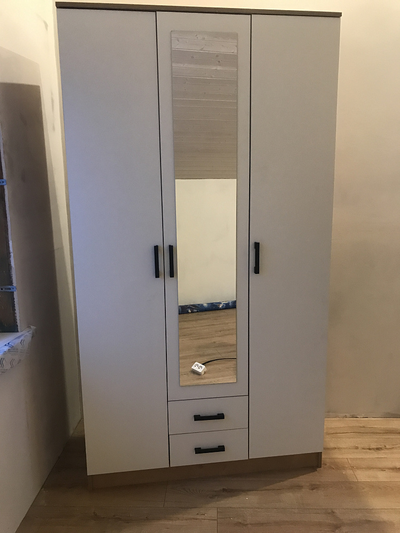 Трио шкаф Эко Дуб вотан/Белый