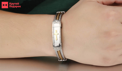 Стальной мужской браслет Old Relic