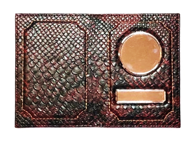 Автодокументы. Змея. Цвет: Бордово-чёрный