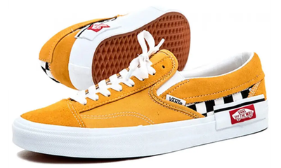 Yellow slip ons vans clearance