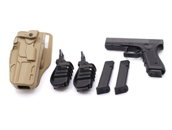 Пистолет Glock 17 с кобурой 1/6 (26060R-B) - Easy&Simple