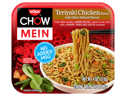 Лапша Nissin Chow Mein Teriyaki Chicken Курица с соусом Терияки 113 гр  (8 шт)