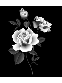 Художественная гравировка с цветами