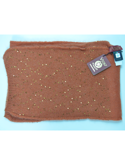 Vizio шарф Италия 1350 вязаный терракотового цвета