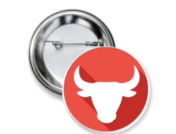 Значок с символикой "Быка" №1