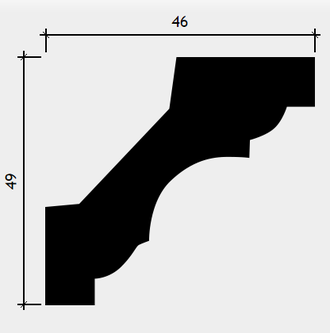 Карниз 1.50.115 - 49*46*2000мм