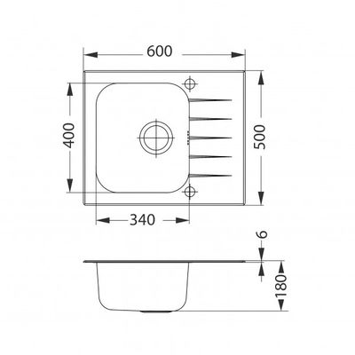 Мойка Alveus Vitro 10 черное стекло