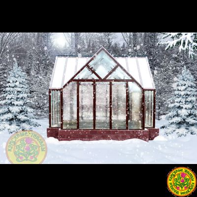 Базовая комплектация теплицы беседки ЛИДС размером 4000 х 4000 мм