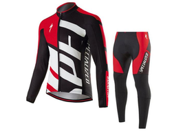 Велокостюм Specialized, майка, штаны, |L|XL|2XL|, черно-бело-красный