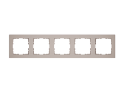 1L1005GRC Рамка пятерная серый кашемир