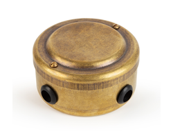 Распределительная коробка металлическая бронза (Vintage-brass)