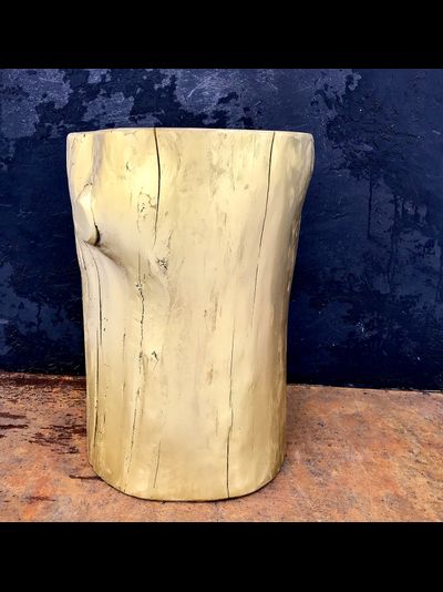 пень интерьерный, золото