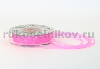 лента капроновая OR-3 "BLITZ", ширина-3 мм, цвет-ярко-розовый(029), 5 м/уп