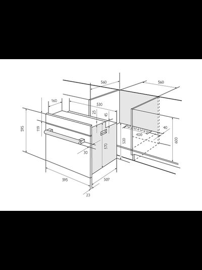 Электрический духовой шкаф EDM 042 IX Нержавеющая сталь
