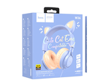 6931474770417	 Наушники полноразмерная   Hoco W36 Cat Ear,  с проводом  (blue)
