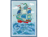 Парусник "Удача" 1465, Риолис (набор для вышивания нитками)