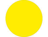 Предупредительный знак для слабовидящих людей &quot;Желтый круг&quot;