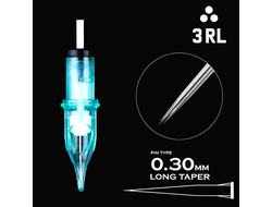 3 RLLT / 0,30mm - Round Liner Long Taper "Aurora Gen 2"