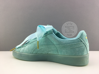 Puma Suede Heart Reset Голубые (36-40)Арт. 299F-A