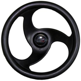 Рулевое колесо multiflex (LM-W-10) 280 мм. диаметр (чёрное)