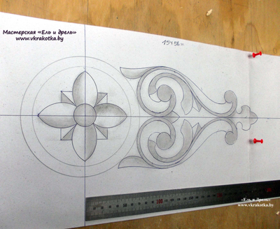 Эскиз резного декора, Великая Кракотка