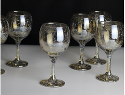 Бокал для вина  "графит-снег" 270 мл