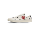 comme Des Garcons & converse chuck 70 белые низкие в горошек вид сбоку