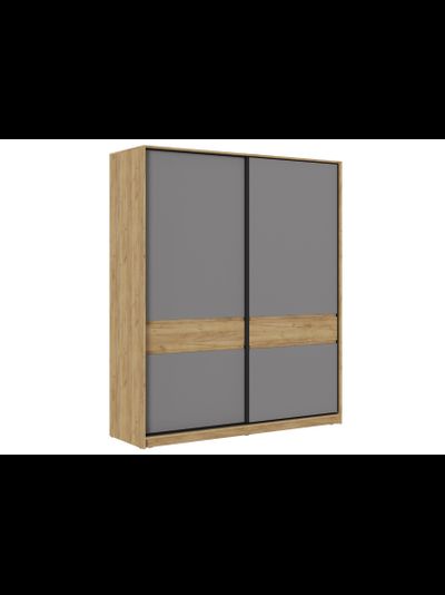 Бостон шкаф-купе ШК-005 Дуб Крафт золотой/Серый Шифер