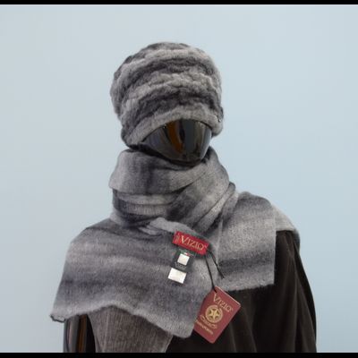 Итальянский палантин Vizio 7014 SX темно - серый