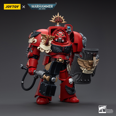 Терминатор Кровавых Ангелов (Warhammer 40k) - КОЛЛЕКЦИОННАЯ ФИГУРКА 1/18 Blood Angels Assault Terminators Brother Taelon (JT5550) - JOYTOY