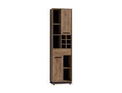 ГОСТИНАЯ NATURE (НАТУРА) - NATURE 2 Шкаф МЦН Дуб табачный Craft-Черный