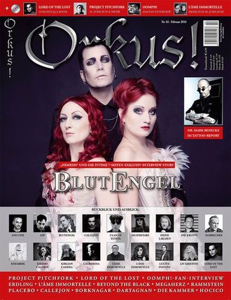 ORKUS Magazine February 2016 Blut Engel, Dartagnan Cover ИНОСТРАННЫЕ МУЗЫКАЛЬНЫЕ ЖУРНАЛЫ