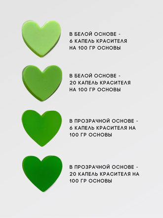 Пигментная паста концентрат Салатовый 50 мл
