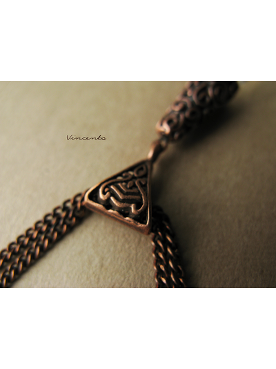 Волшебный Кристалл "Огонь и Лёд". Кулон-маятник в стиле фэнтези из коллекции волшебных украшений "Винсенто"