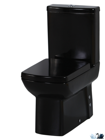 Унитаз-биде Creavit LARA LR360-00SM00E-0000, в комплекте с бачком, напольный, черного цвета, матовый