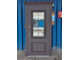 Входная дверь с терморазрывом Термо Аляска 3К с окном RAL 8019/ внутри белая эмаль