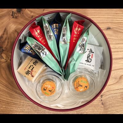 Набор №5 китайского чая и стеклянные пиалы