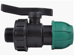 ПНД Кран шар 40-1(1/4) цг ПЭ PN10 [48037]