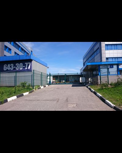 Раздвижные оцинкованные 2D ворота из сварных прутьев