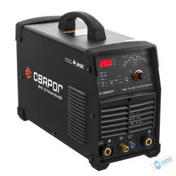 Инвертор для аргонодуговой сварки TIG 200Р REAL АС/DC  (E201В) Black (маска+педаль+перчатки)