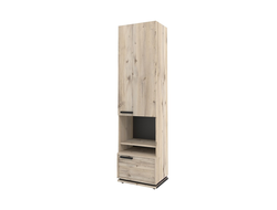 Гостиная NATURE (НАТУРА) - NATURE 1 Шкаф МЦН Гаскон Пайн-Черный