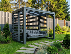 Деревянные качели  из бруса 140х140 "Модерн 2.0"