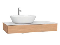 Модуль под раковину с выдвижным ящиком, Vitra Origin, 90 см, левосторонний, дуб, 65675
