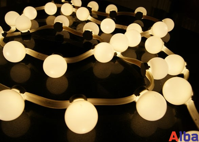 Уличная лампа для Белт-лайта Е27, 1 Вт, d=45 мм, ТЕПЛ. БЕЛАЯ